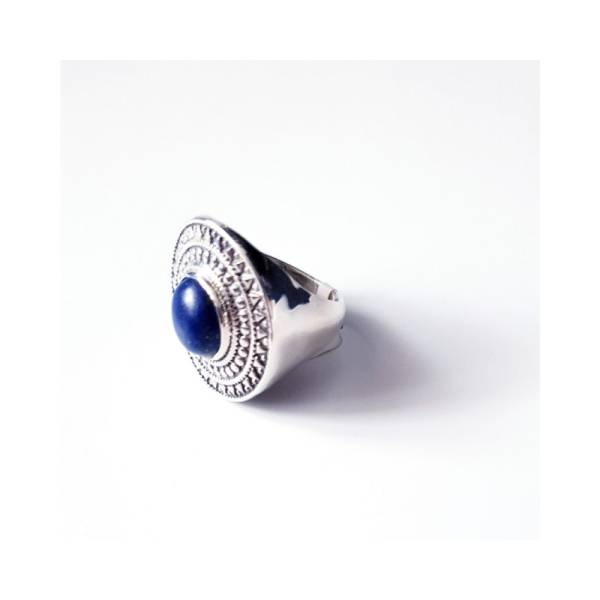 Inel din argint cu aspect masiv cu Lapis Lazuli