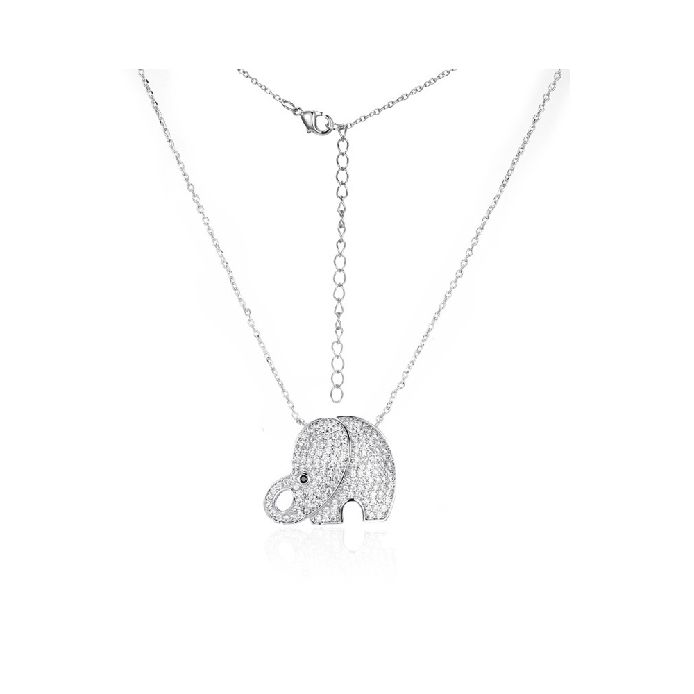 Colier din argint cu pandantiv elefant